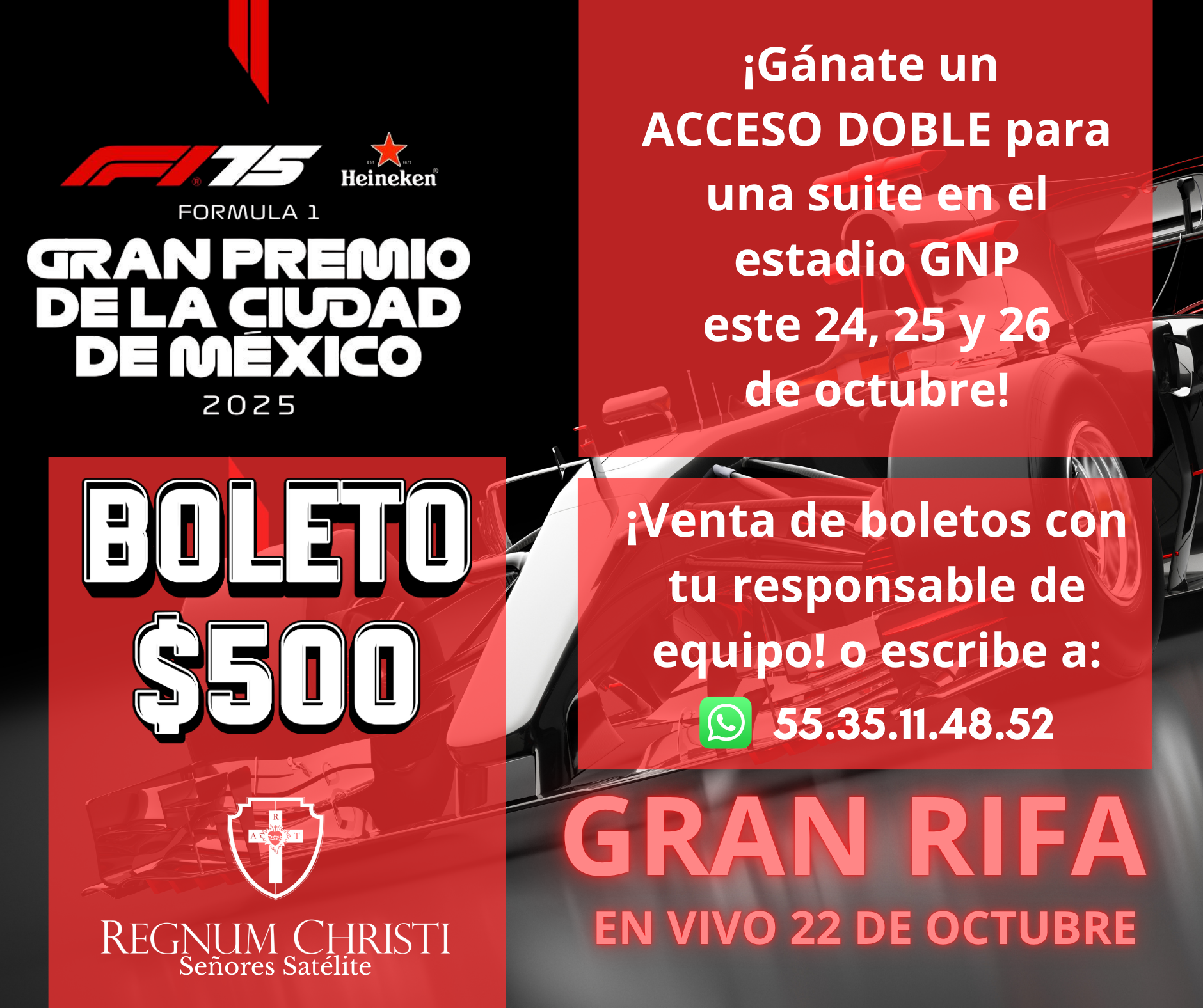 GRAN RIFA DE ACCESOS A LA F1